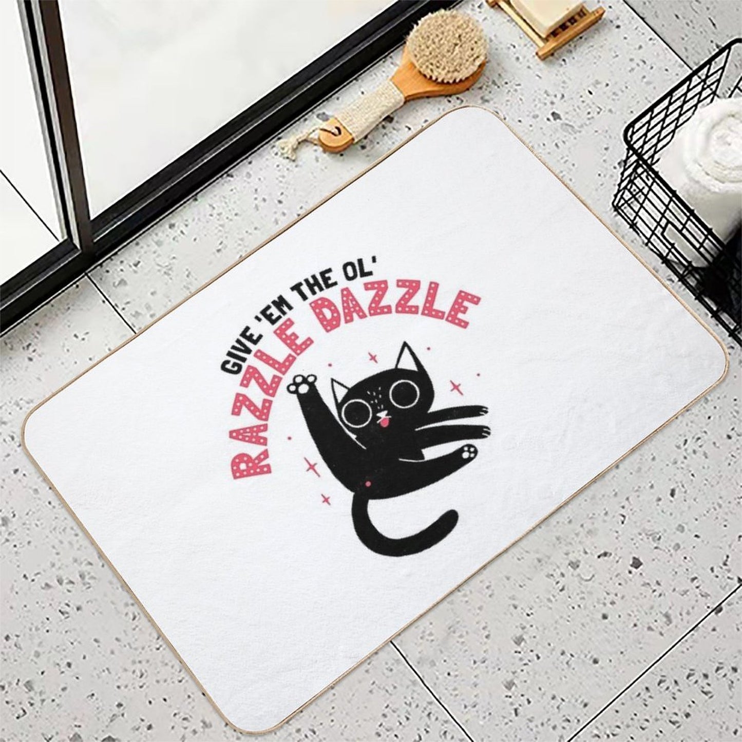 The Ol' Razzle Dazzle  Easy Maintenance Bath Mat