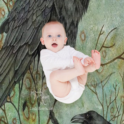 The Raven Nevermore (The Vanishing Series) Throw Blanket