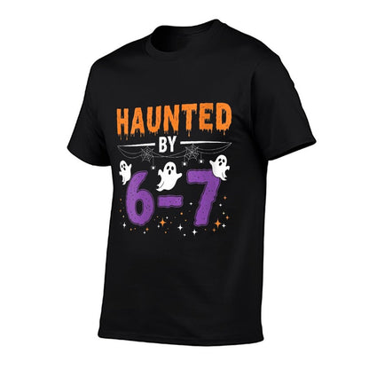 Womens Haunted by 67 Funny Haunted by 6-7 Funny 6 7 Halloween  Vintage-inspired T-Shirt