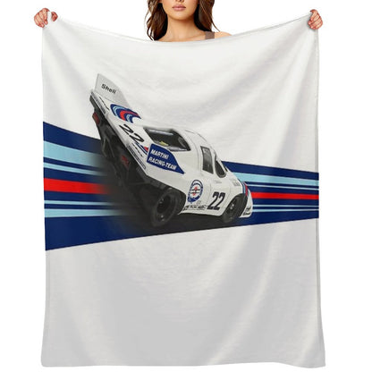 Porsch 917 Martini Racing 1971 Throw Blanket