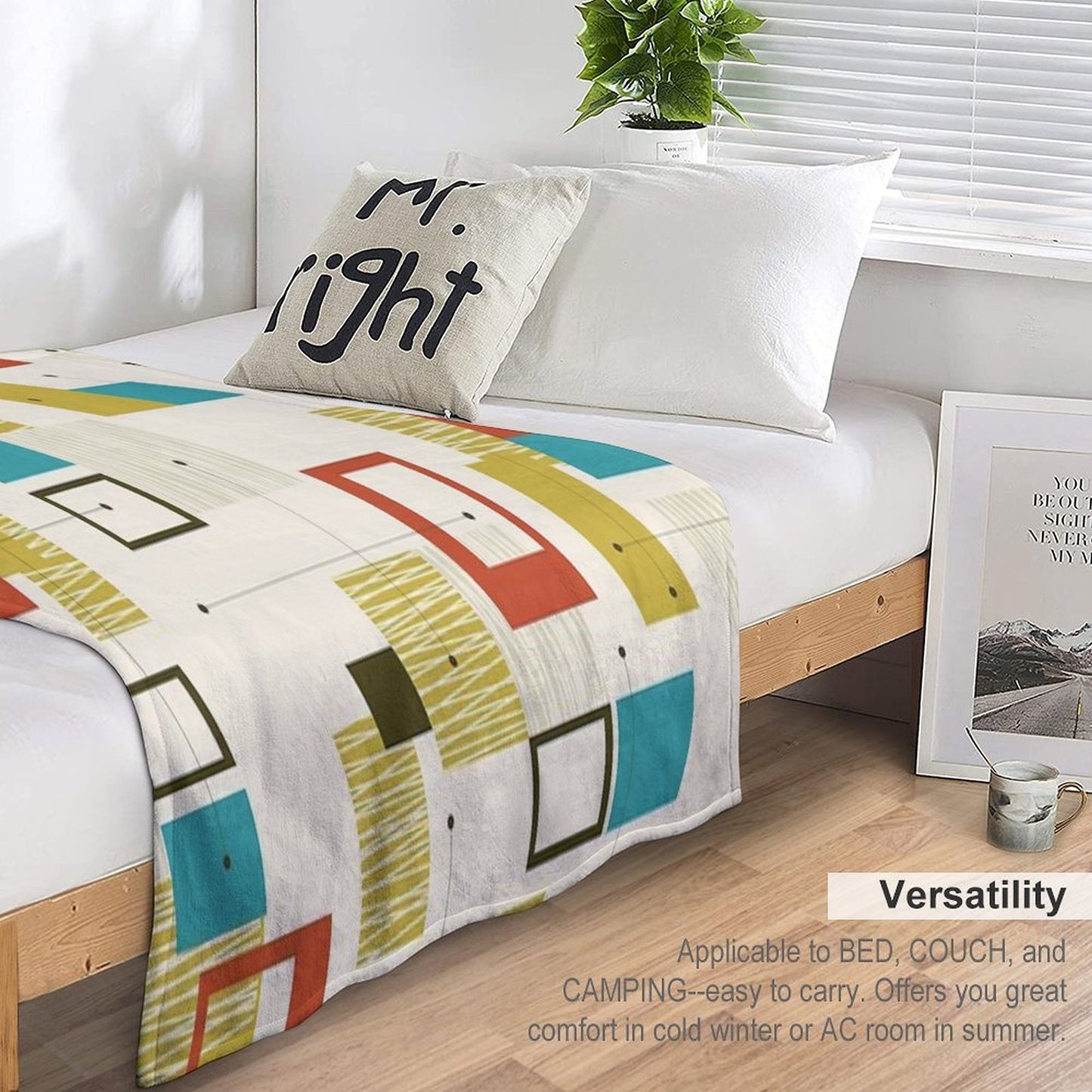 Mid Century Modern 1 Throw Blanket