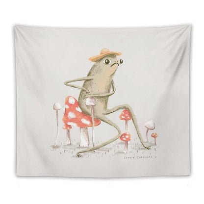 Awkward Toad Tapestry