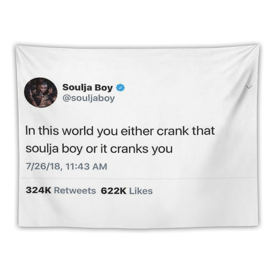 Soulja Boy Tweet Tapestry
