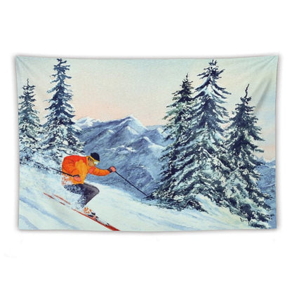 Skiing - The Clear Leader Tapestry
