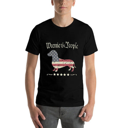 Weenie The People Dachshund 4th of July  Moisture-wicking T-Shirt