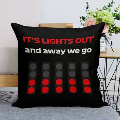 It's Lıghts Out And Away We Go Linen Throw Pillow Cover