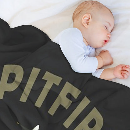 The Spitfire Blueprint Throw Blanket