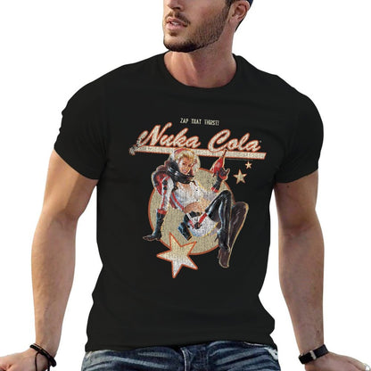 Fallout Video Game Retro Nuka Cola Ad  Graphic-printed T-Shirt