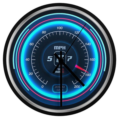 Neon Speedo Wall Clock