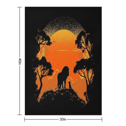 Father And Son Throw Blanket