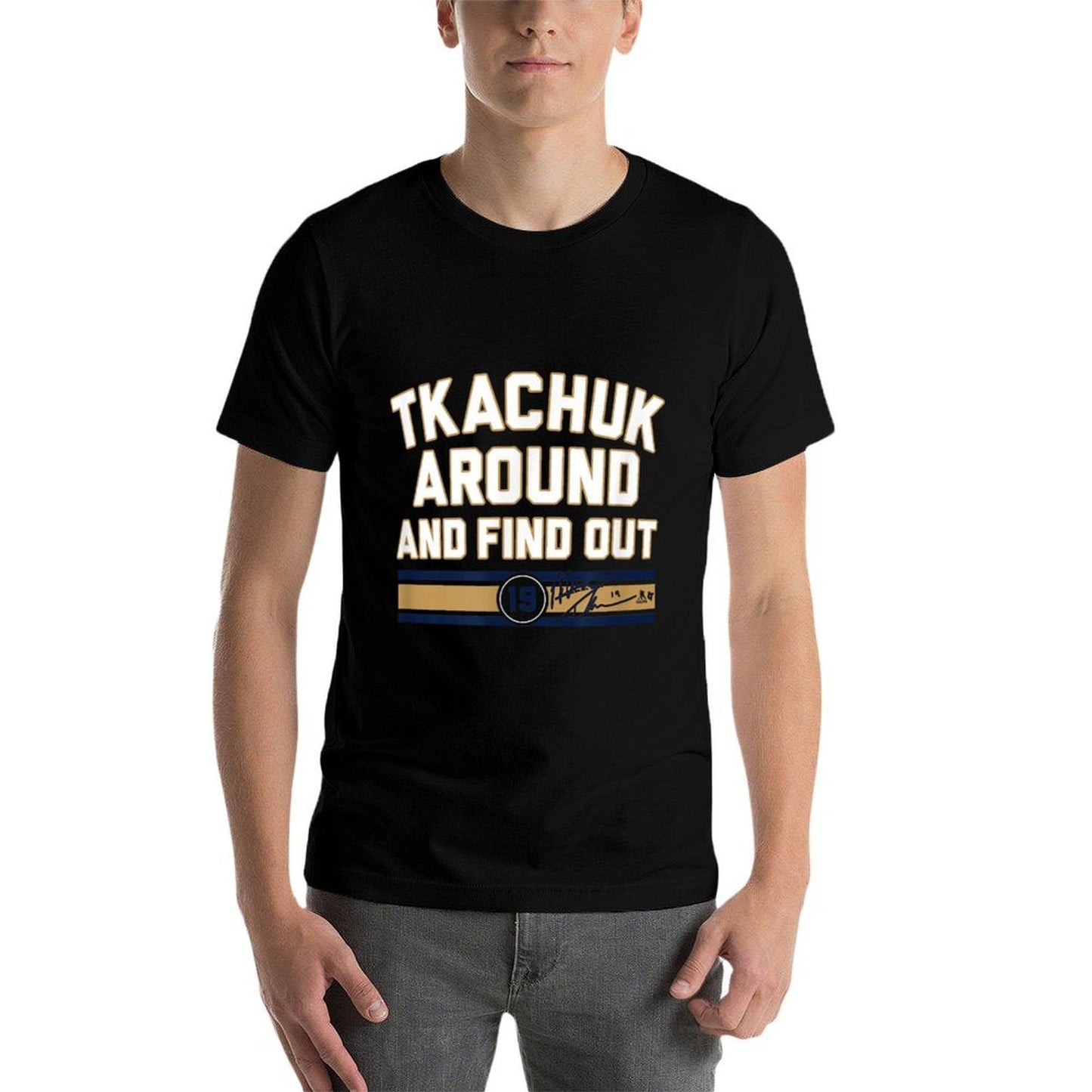 Matthew Tkachuk Around & Find Out (Red) - Florida Hockey  Oversized Silhouette T-Shirt