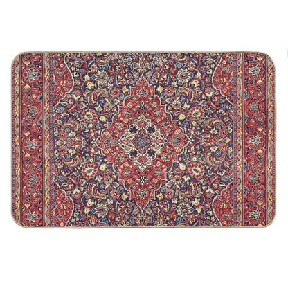 Northwest Persian Silk Carpet Print Bath Mat