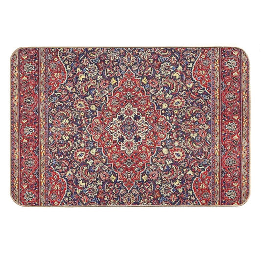 Northwest Persian Silk Carpet Print Bath Mat