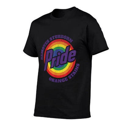 Resist Trump Remove Stubborn Orange Stains Pride Month LGBTQ  Cotton T-Shirt