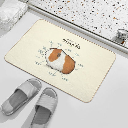 Anatomy of A Guinea Pig  High-Traffic Bath Mat