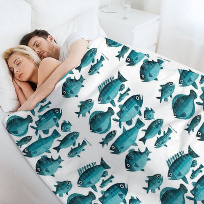Ten Fish Throw Blanket