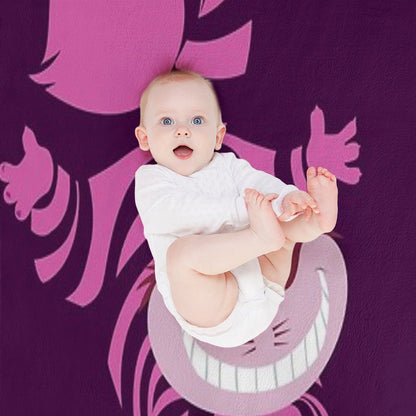 De-Su Art - Cheshire The Cat Throw Blanket