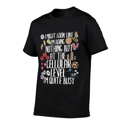 Funny Biology Microbiology Teacher Cellular Botany Molecule T-Shirt