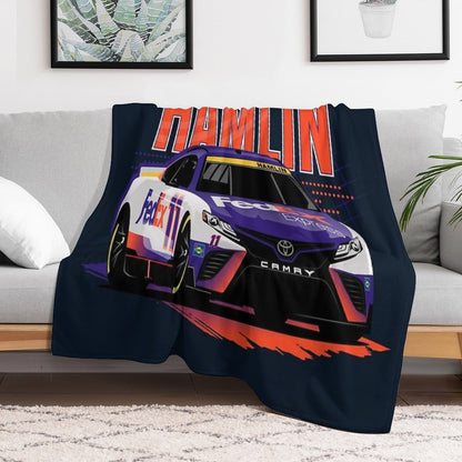 Denny Hamlin 2022 Nascar Playoffs Throw Blanket