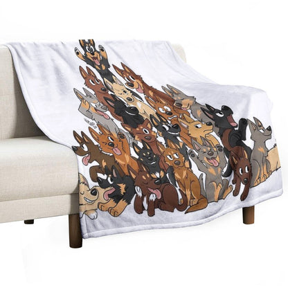 Kelpie Pile Throw Blanket