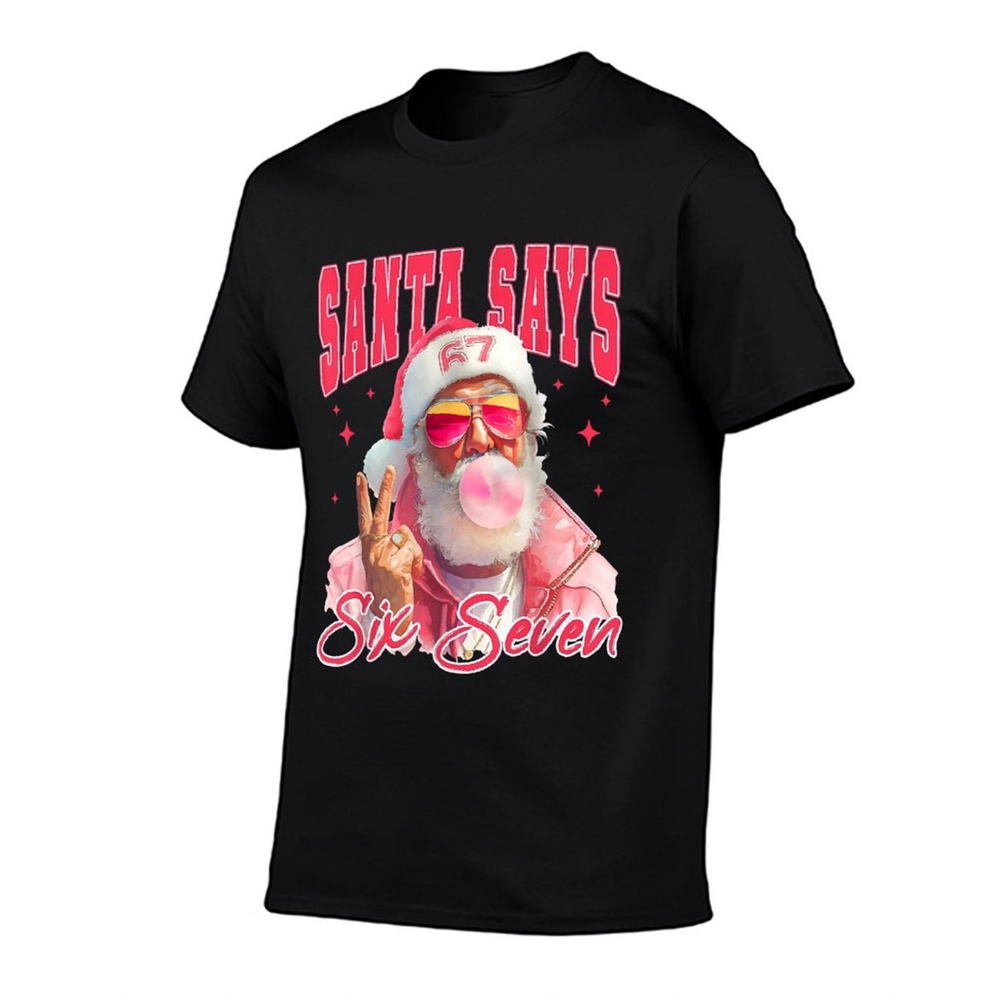 Funny Santa Says Six Seven Christmas 67 Meme Xmas Boys Girls  Versatile T-Shirt