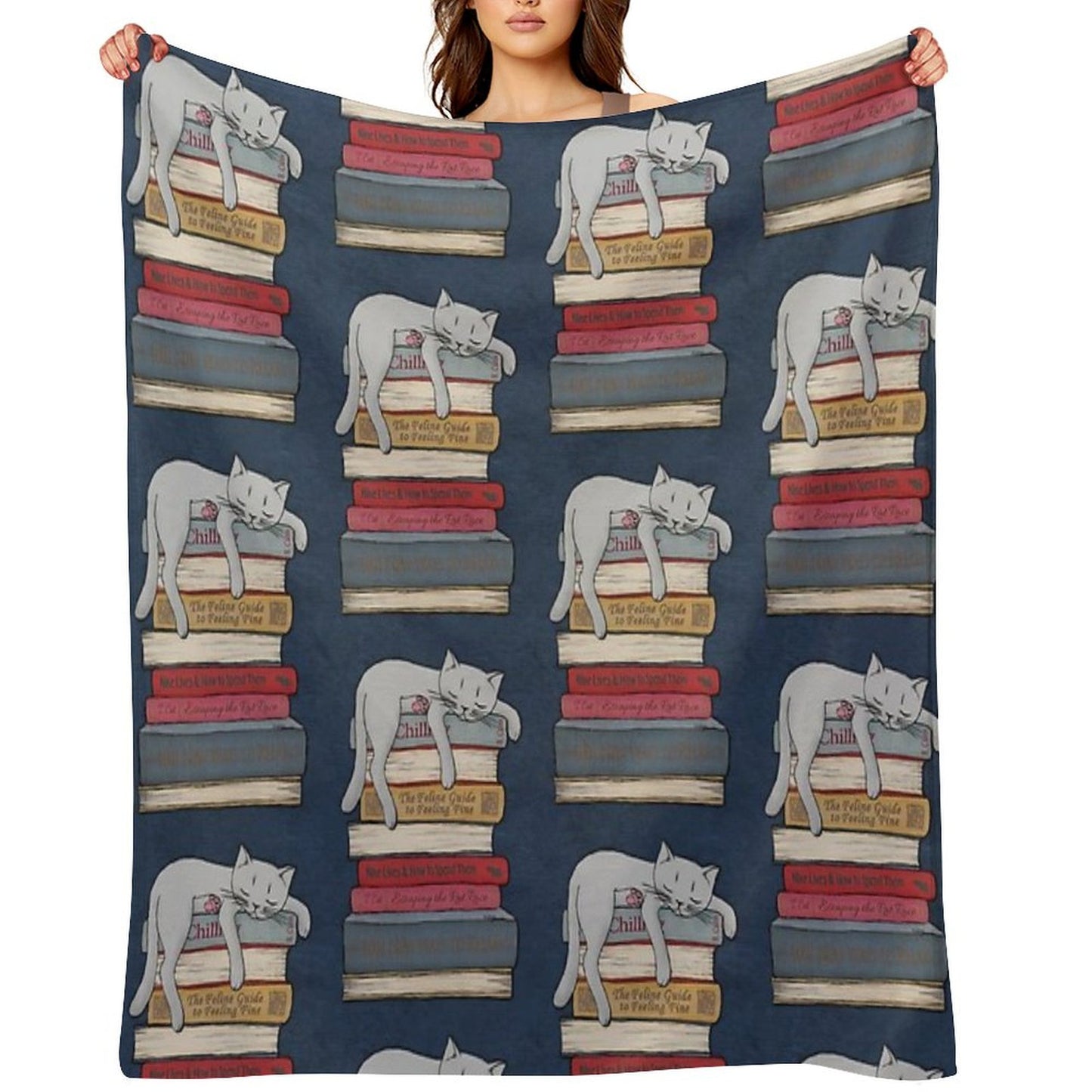 How to Chill Like A Cat Throw Blanket