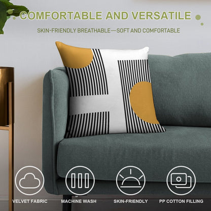 Bauhaus #16 Soft Luxury Feel Throw Pillow