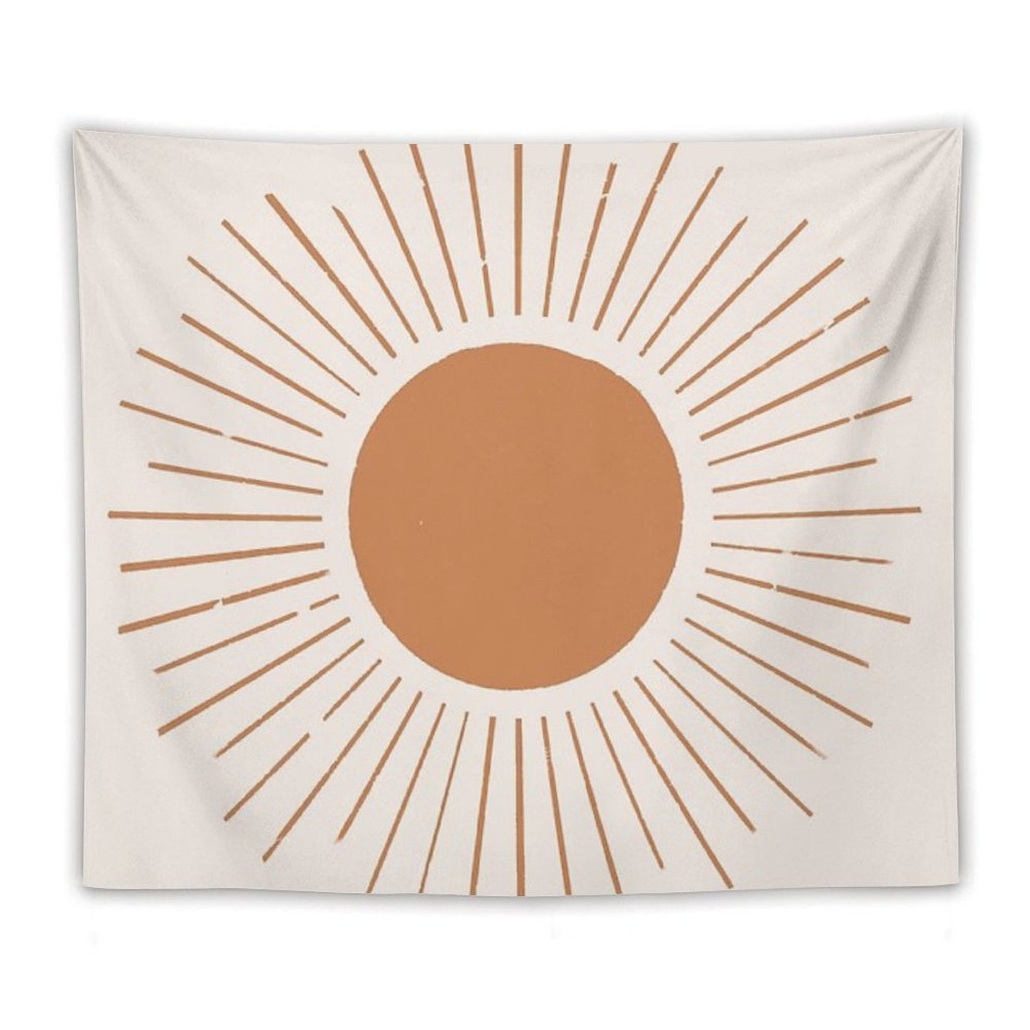 Terracotta Boho Sun Rays Tapestry