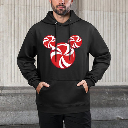 Disney - Christmas Candy Medium-Weight Fabric Hoodie