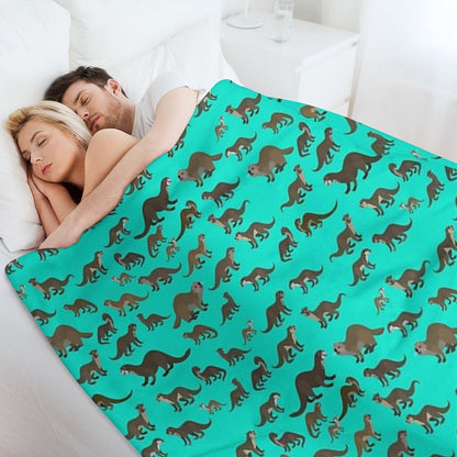 Know Your Otters Throw Blanket
