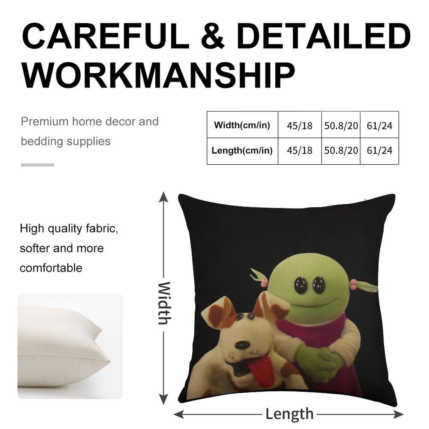 Nanalan  Mona And Russer Linen Throw Pillow Cover