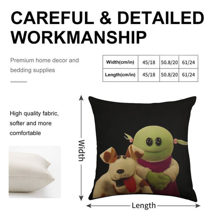 Nanalan  Mona And Russer Linen Throw Pillow Cover