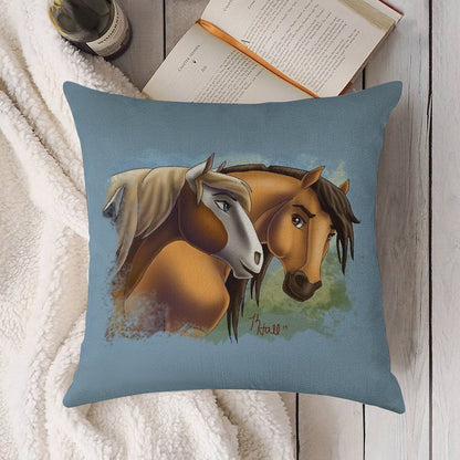 Spirit And Rain - Love Found Us Linen Throw Pillow Cover