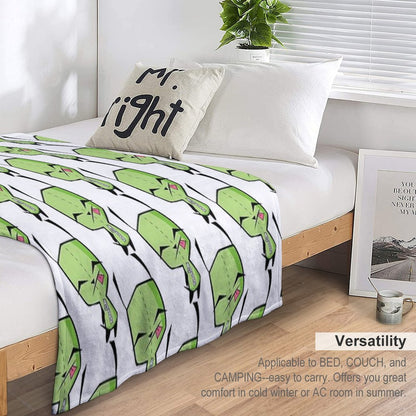 Invader Zim's GIR Throw Blanket