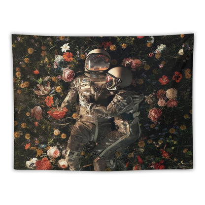 Astronaut Garden Delights II Tapestry