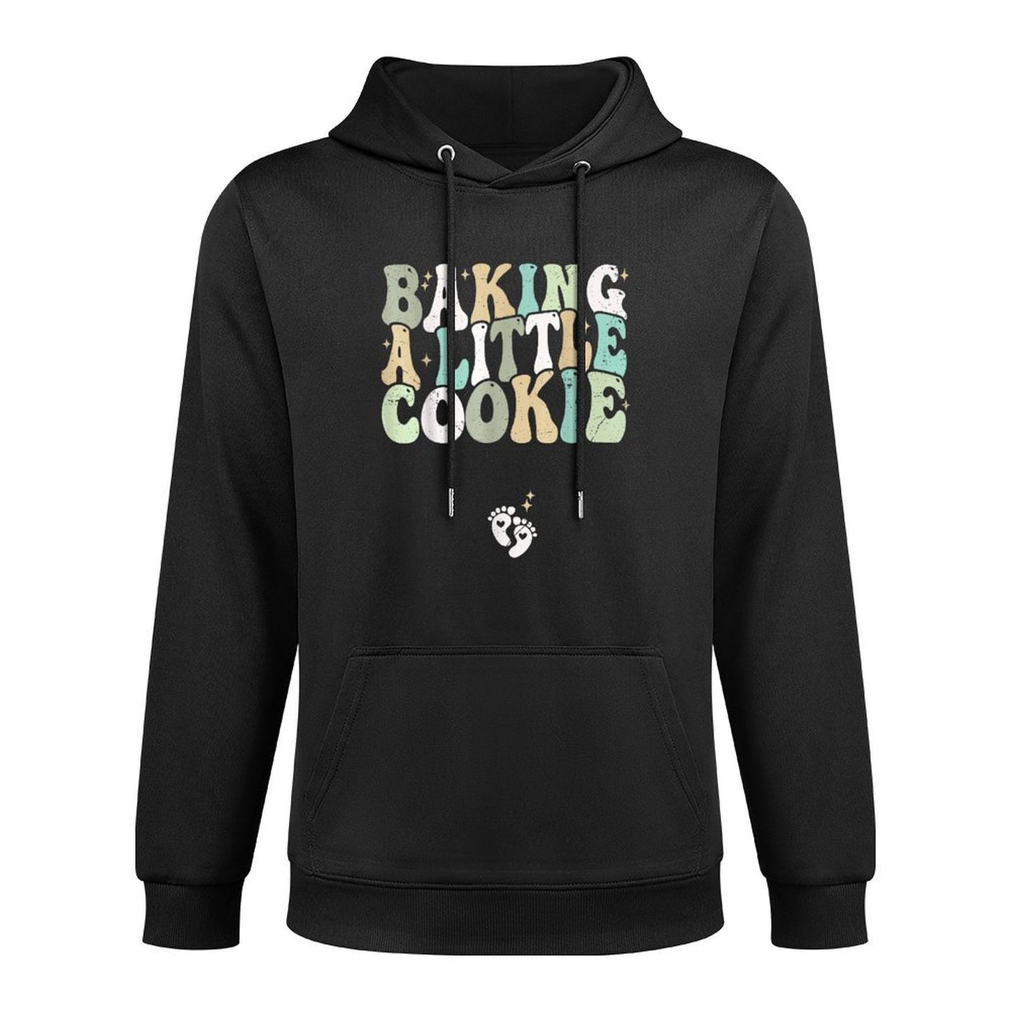 Baking A Little Cookie Christmas Pregnancy Announcement Layering Staple Hoodie