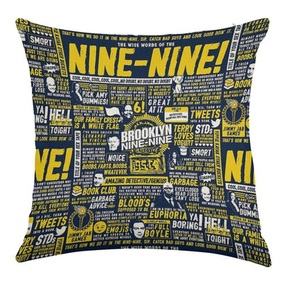 Wise Words of The Nine-Nine Linen Throw Pillow Cover