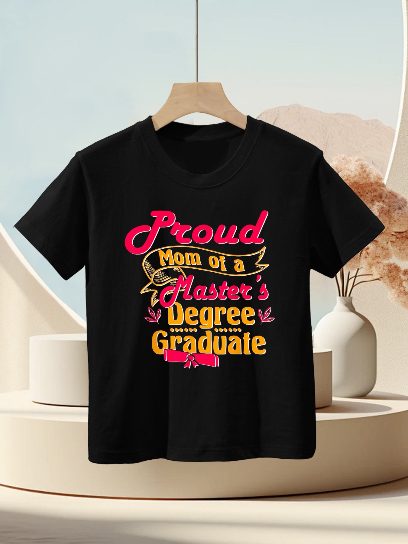 Proud Mom Of A Master&#39;S Degree Graduate, Masters Graduation Kids T-Shirt