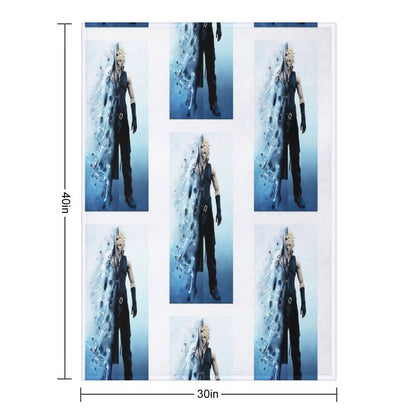Final Fantasy VII - Sephiroth And Cloud Throw Blanket