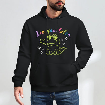 See You Later Teacher Summer Alligator Last Day Of School Adjustable Hood Hoodie