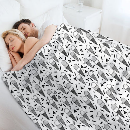 Ice Cream by Andrea Lauren Throw Blanket