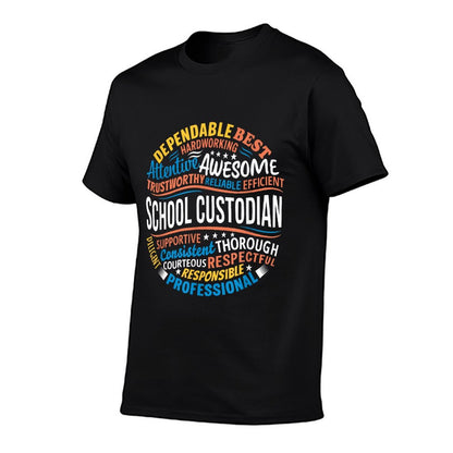 School Custodian Shirts Funny Appreciation Gift T-Shirt