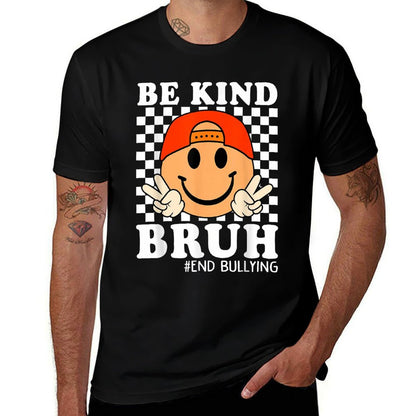 Bruh Be Kind Unity Day Orange Boy Kid Anti Bullying Kindness  Slim-fit Cut T-Shirt