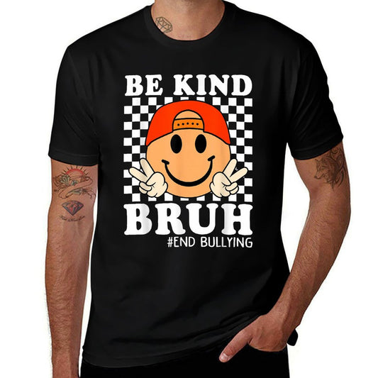 Bruh Be Kind Unity Day Orange Boy Kid Anti Bullying Kindness  Slim-fit Cut T-Shirt