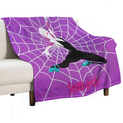 Spider Gwen Loves You Throw Blanket