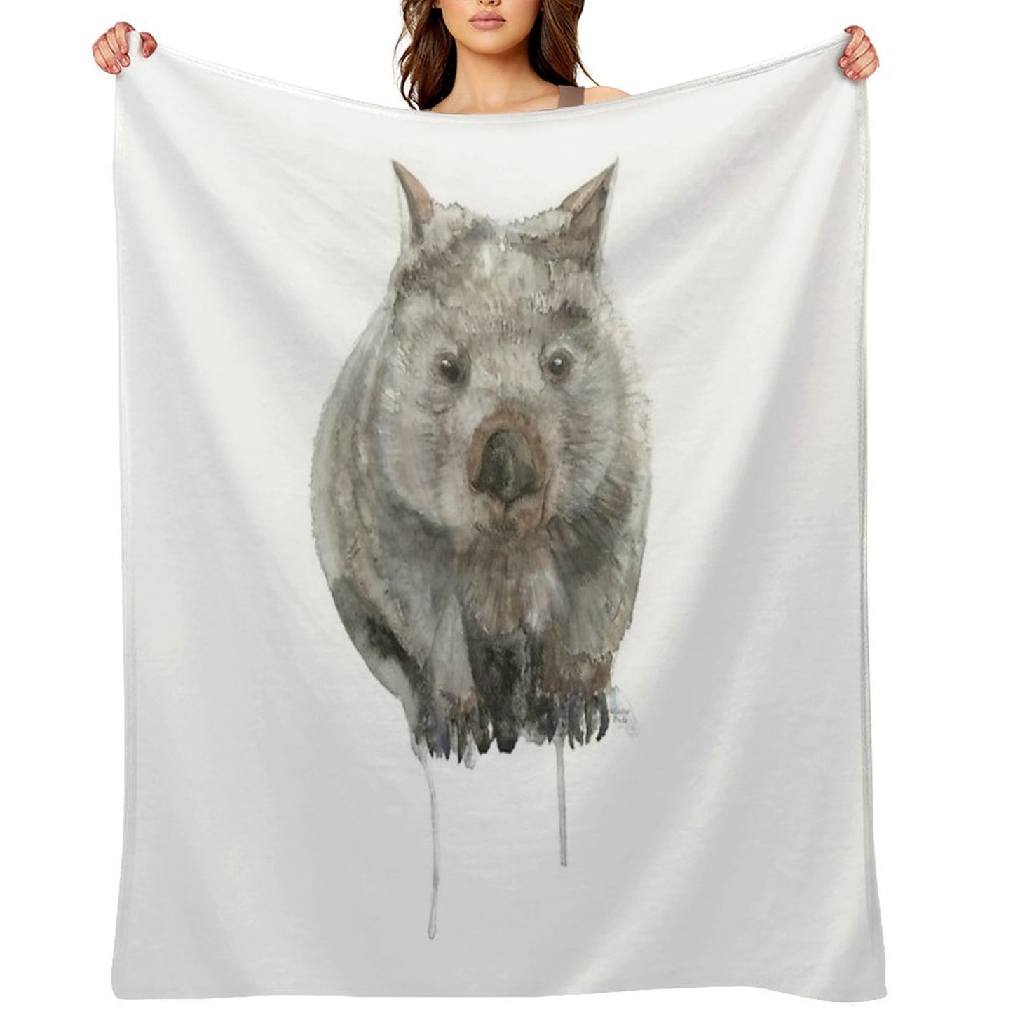 Common Wombat Throw Blanket