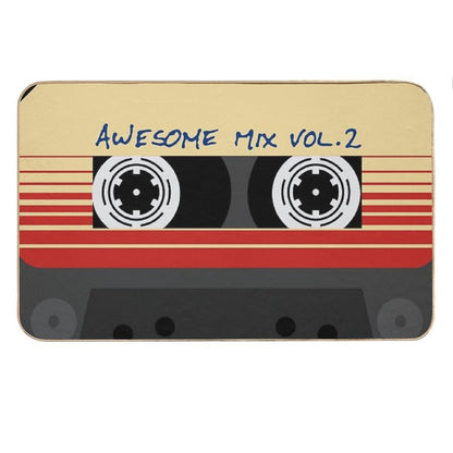 Awesome, Mixtape Vol 2, Cassette, Retro, Bath Mat