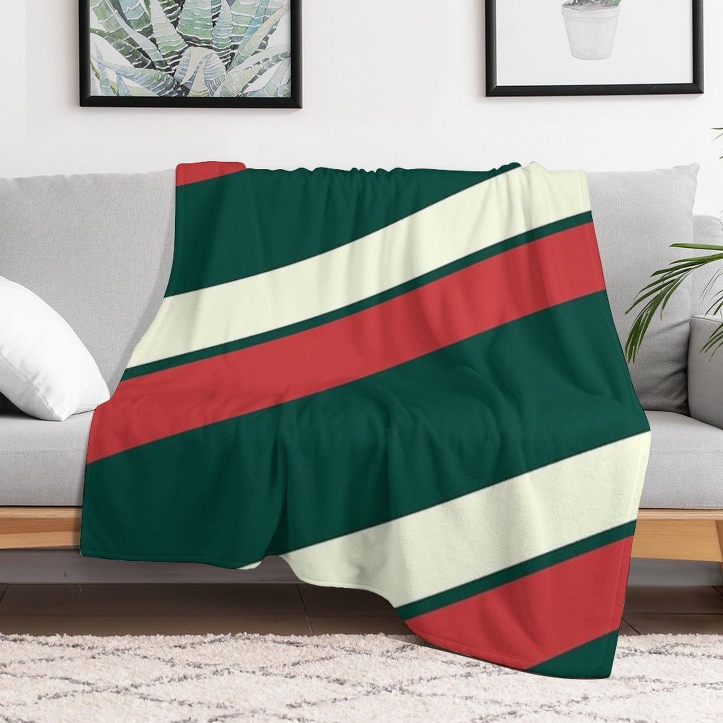 Leicester Tigers Colour Code Throw Blanket