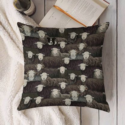 Herdwicks Linen Throw Pillow Cover