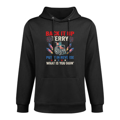 Back It Up Terry Put It In Reverse Fireworks 4th Of July Kangaroo Pocket Hoodie